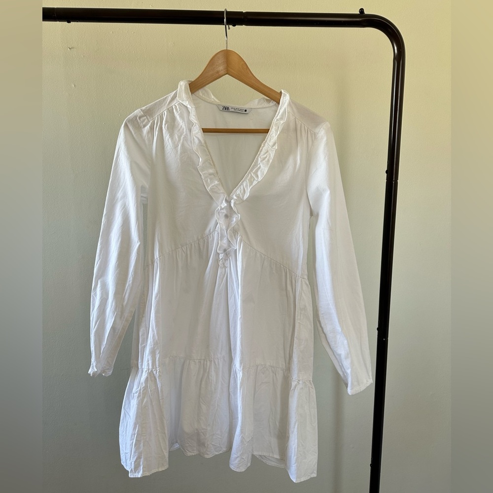 Elevated White Basic Dress - image 4